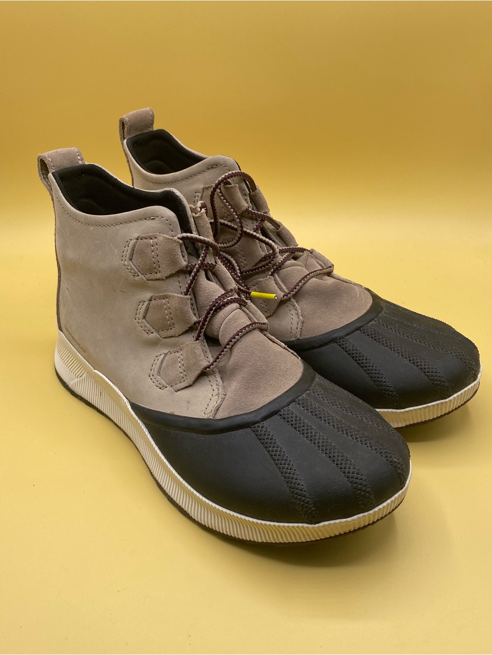 Sorel Women's Lace-Up Duck Boots - Black & Taupe